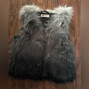 H&M fluffy ombré vest